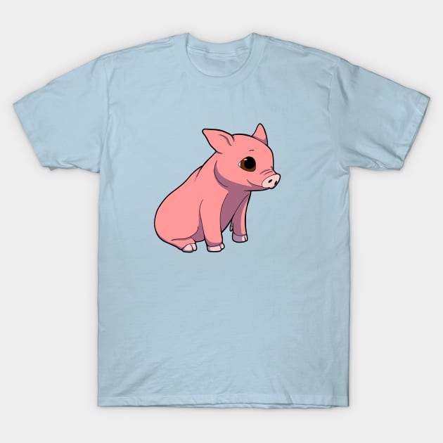 Pink Piggy T-Shirt by Adastumae